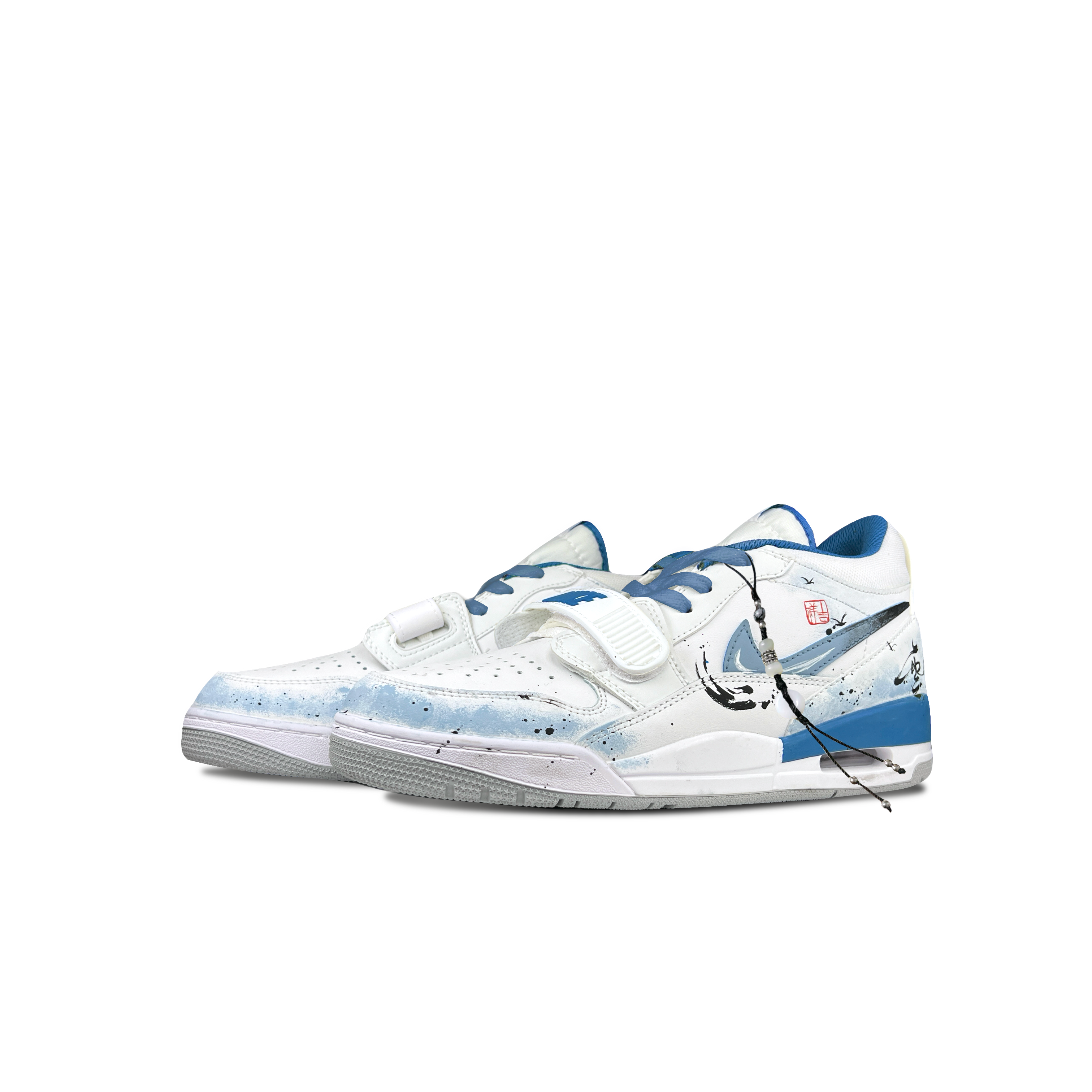 Jordan Legacy 312 Vintage Basketball Shoes Men’s Low Top White Blue