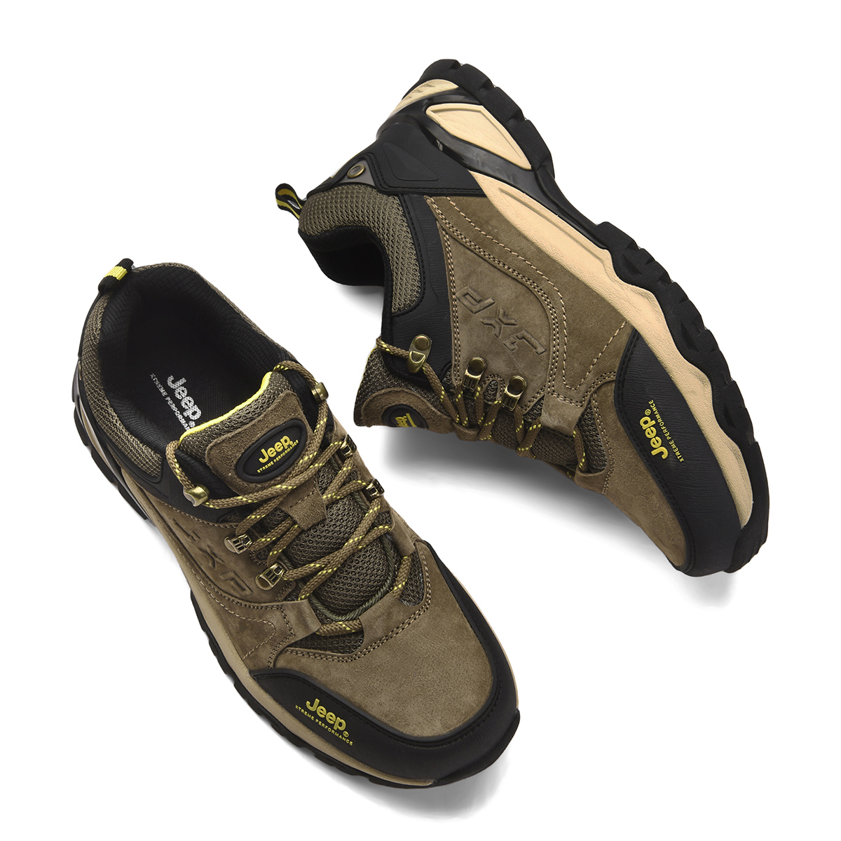 Jeep Mountaineering & Hiking Shoes Men’s Low Top Khaki/Black