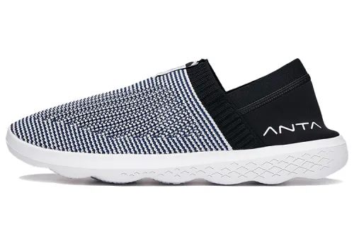 ANTA Training Shoes Men's Low Top Navy Blue/Anta White/Black