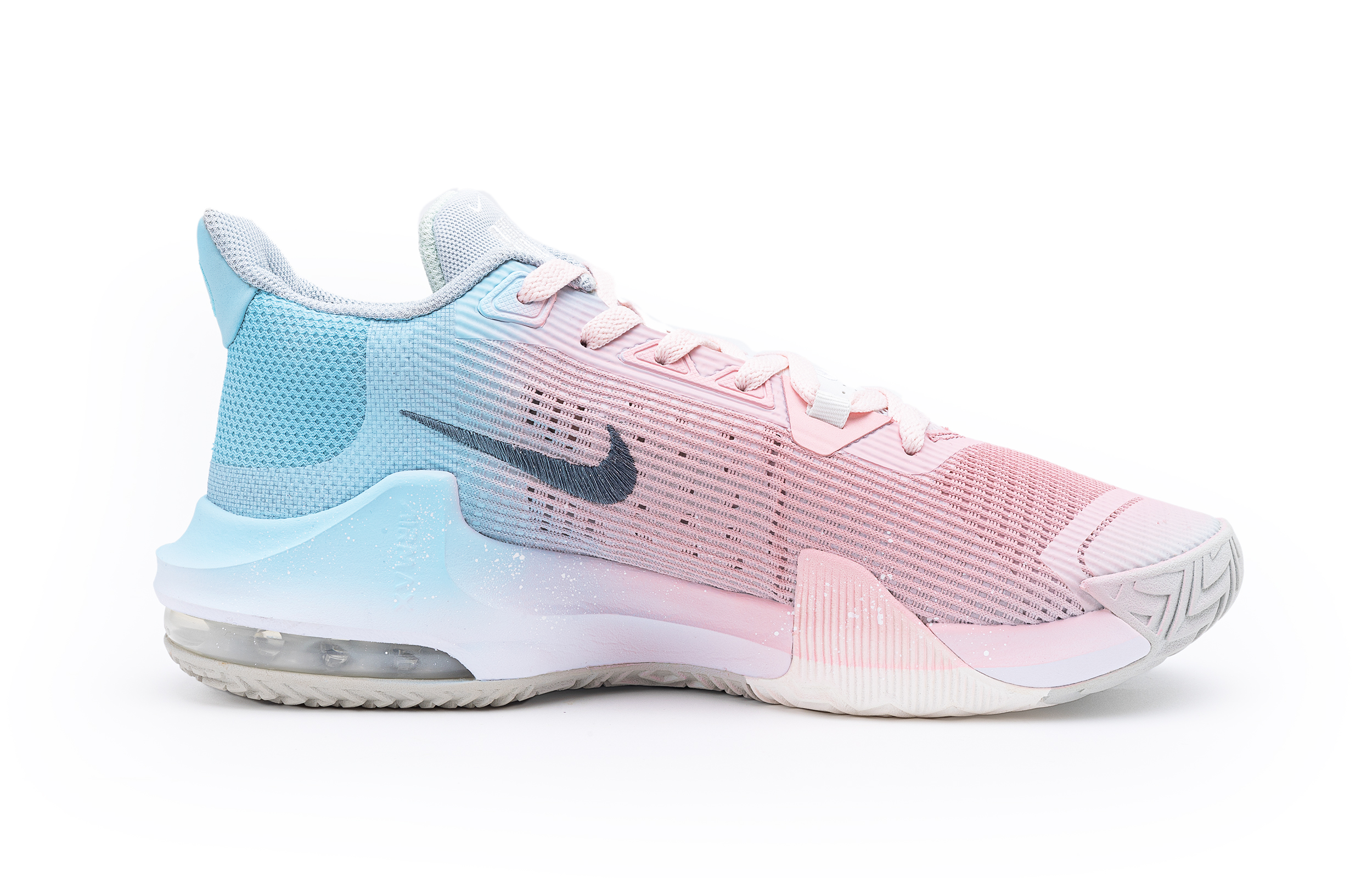 Nike Air Max Impact Neon Heartbeat Mesh Abrasion Resistant Low top Basketball Shoes Men’s Pink Blue
