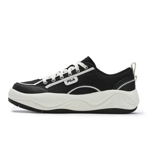 FILA COOKIES Low top Canvas Shoes Men's Black White