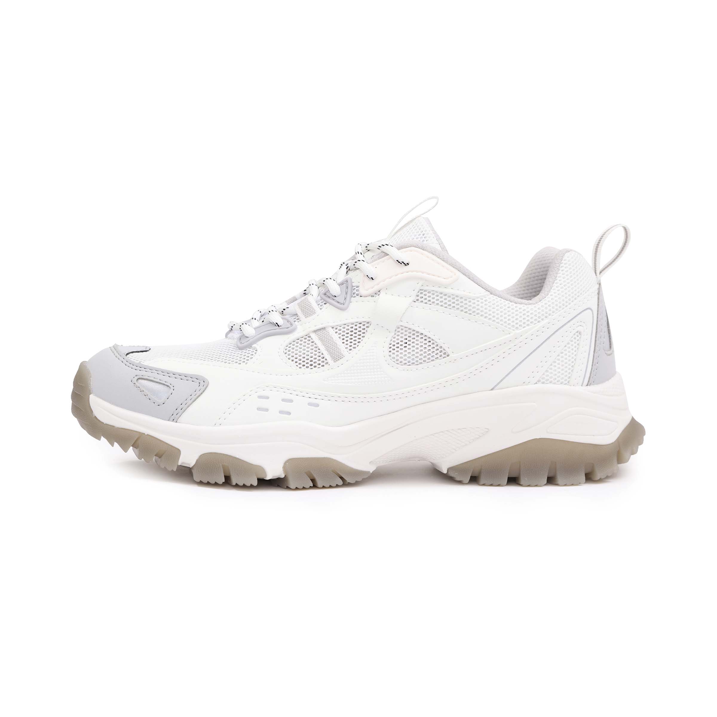 TOREAD Cushioning Anti-Slip Wear-Resistant Breathable Grip Low-Top Trekking Shoes Women’s Raw White Premium Gray