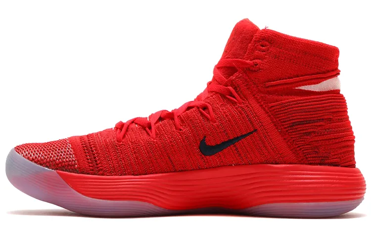 Nike Hyperdunk 2017 Flyknit Cushioning Slip Resistant Cushioning Slip Resistant High top Basketball Shoes Men's Red