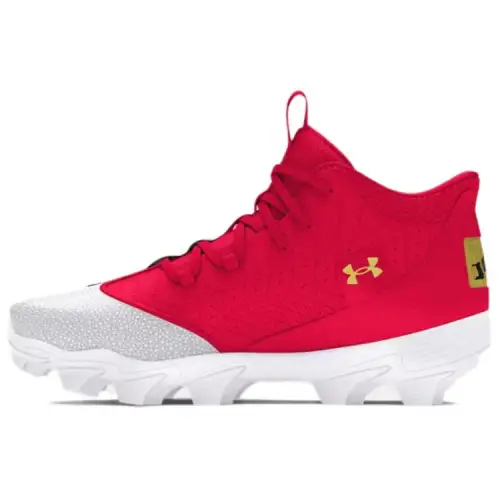 Under Armour Harper Slip Resistant, Abrasion Resistant, Breathable Mid top Training Shoes Men's Red