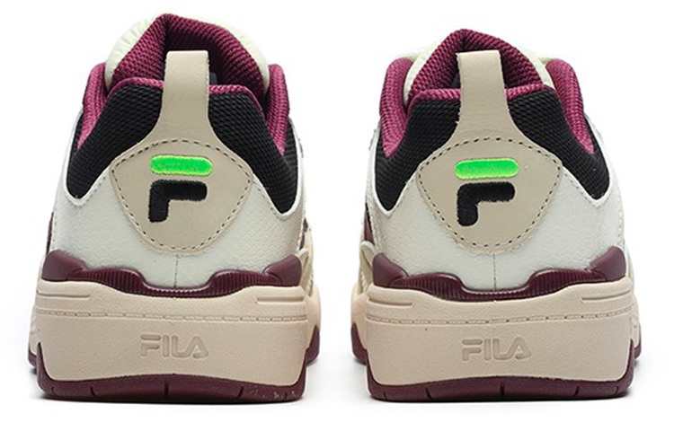 FILA FUSION Smash Leather Low top Vintage Basketball Shoes Women’s White Purple