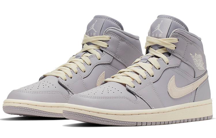 Jordan 1 Mid Atmosphere Grey Pale Ivory Women’s