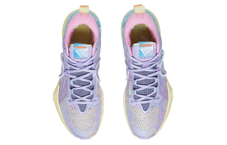 Li Ning Speed 8 Basketball Shoes Men’s Low Top Lilac/Light Banana Yellow