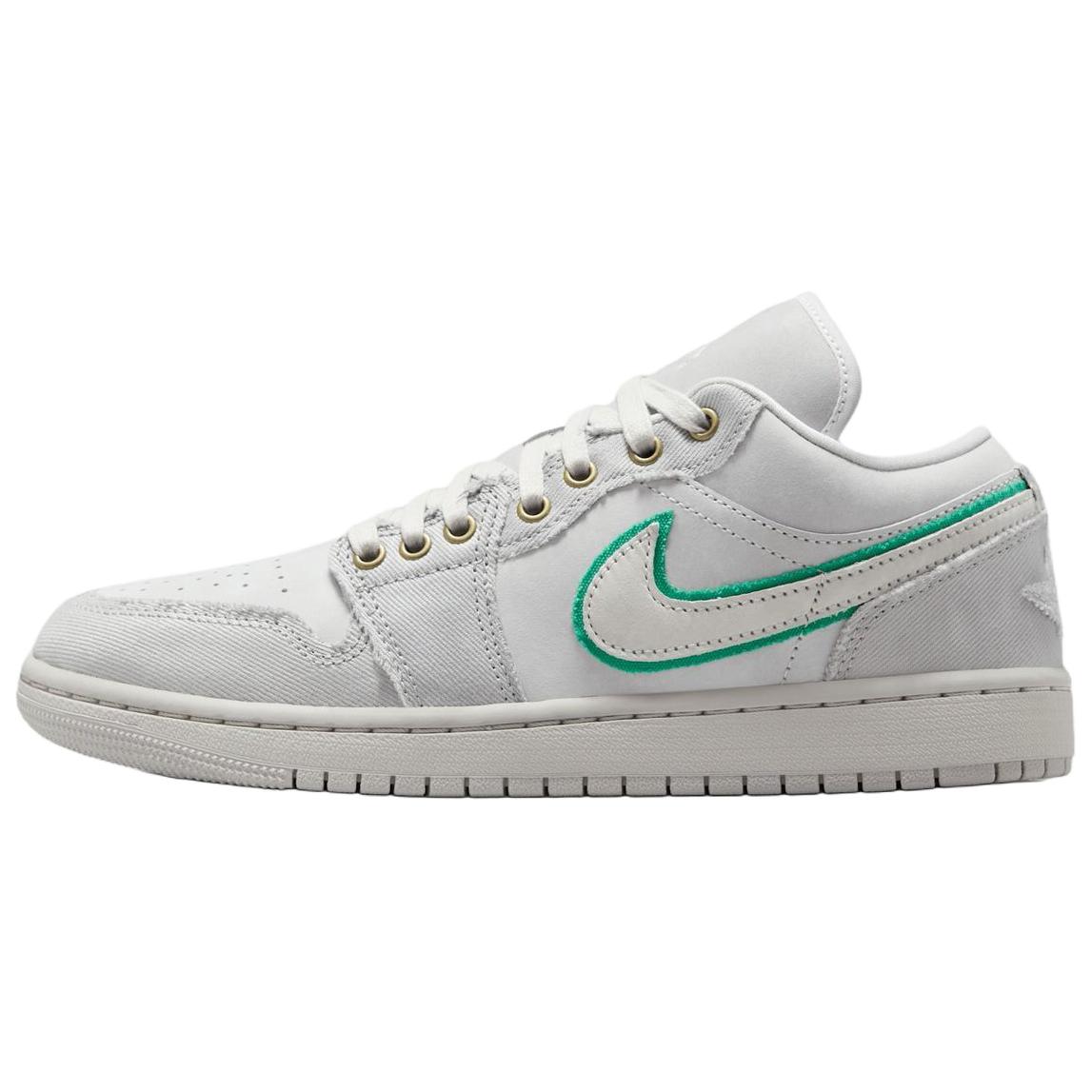 Jordan Air Jordan 1 Low top Vintage Basketball Shoes Women's Gray