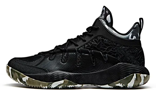 Anta Mesh, Textile Cushioning Slip Resistant Abrasion Resistant Mid top Basketball Shoes Men's