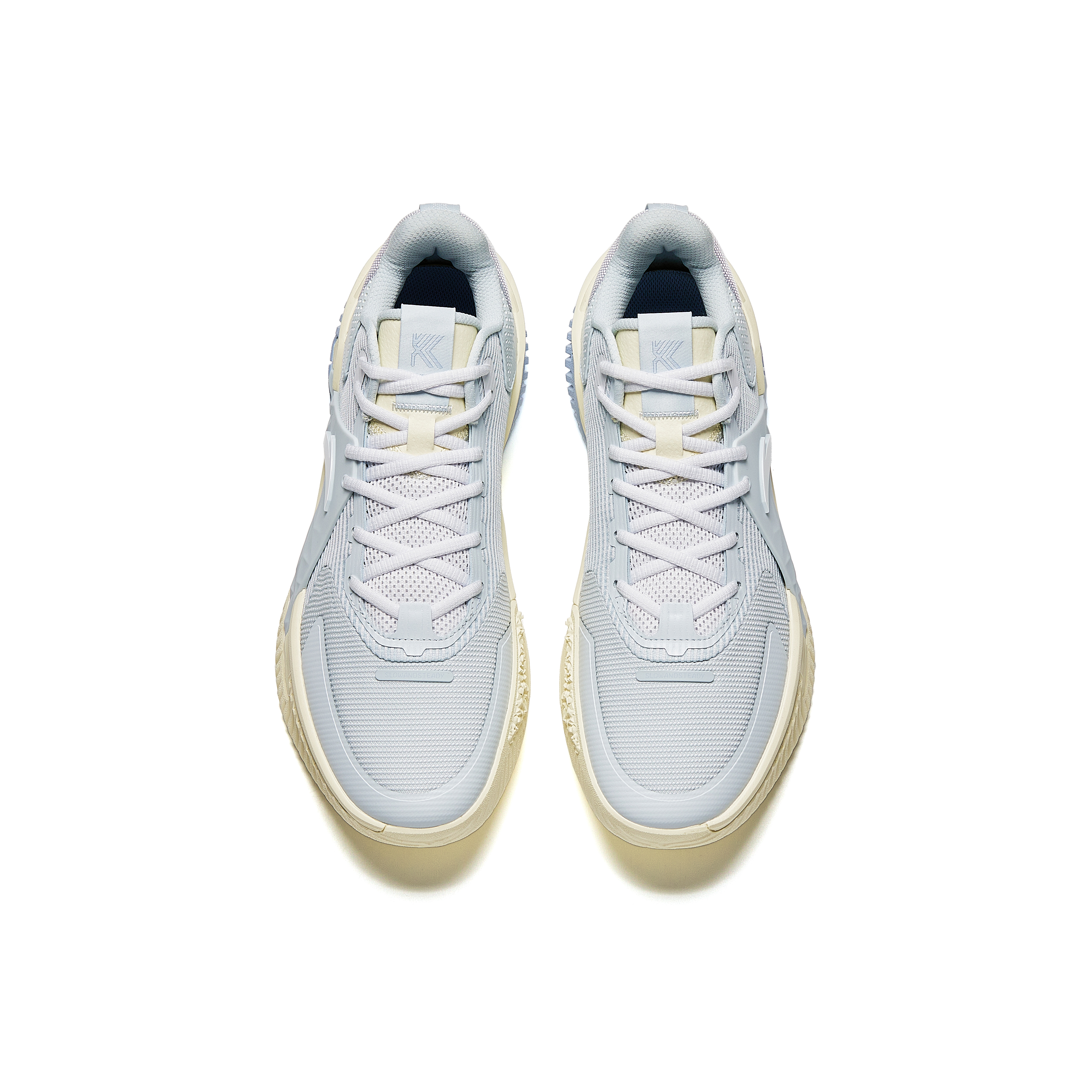 ANTA Airspace 5 Basketball Shoes Men’s Low Top Light Mist Gray/Anta White