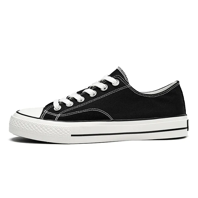 K bird Slip Resistant, Abrasion Resistant, Lightweight Low top Canvas Shoes Unisex Black