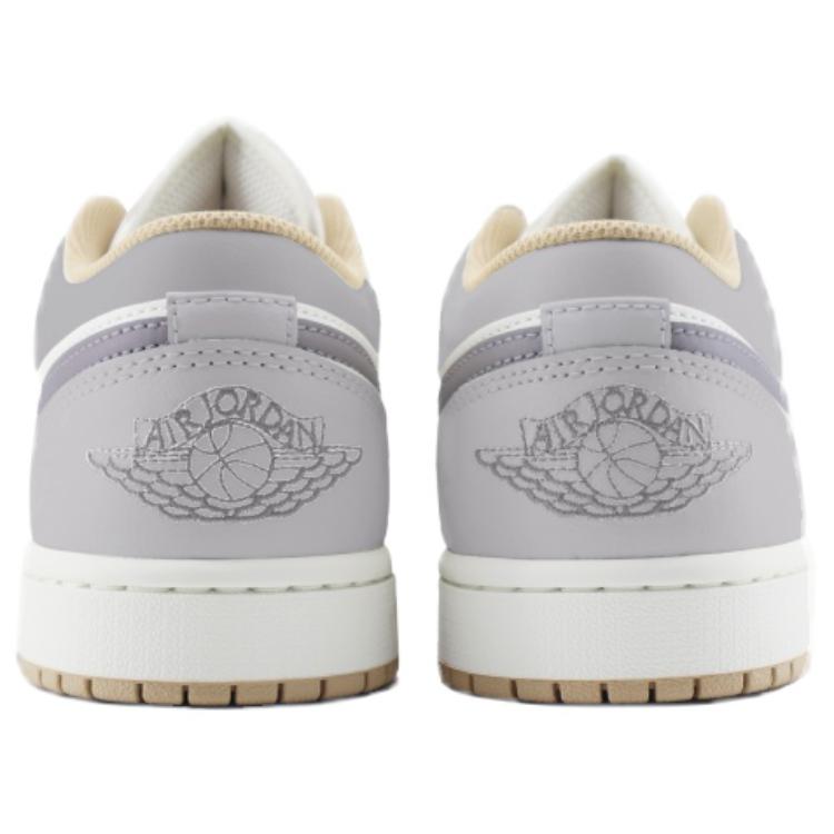 Jordan Air Jordan 1 Abrasion Resistant Height Increasing Low top Vintage Basketball Shoes Unisex Cool Gray