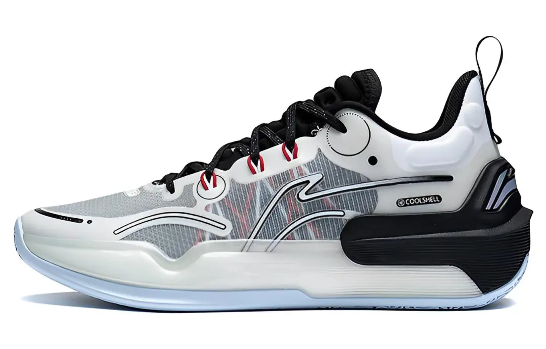 Li Ning YuShuai 16 V2 Cushioning Slip Resistant Abrasion Resistant Low top Basketball Shoes Men's White Black