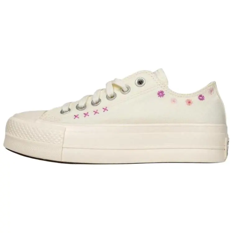 Converse Chuck Taylor floral-embroidered platform sneakers Women's