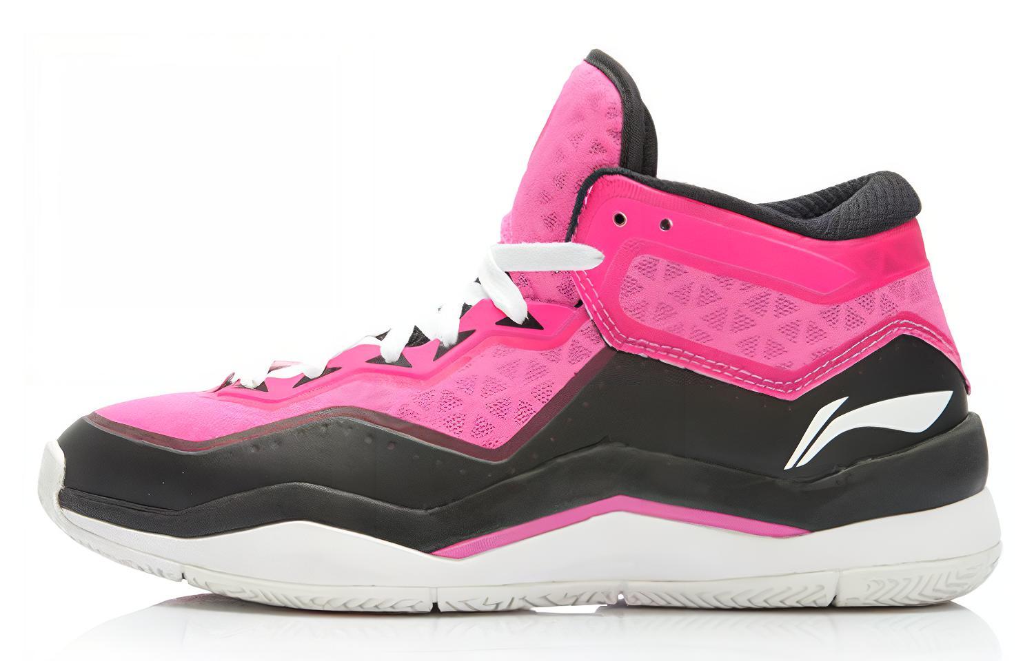 Li Ning Way Of Wade 3 Miami Rose Slip Resistant Cushioning Slip Resistant Cushioning Mid top Basketball Shoes Unisex
