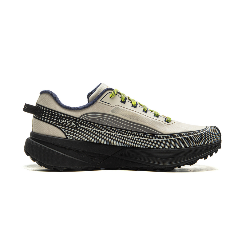 Li Ning Outdoor CF Tracing, Hiking Scenery Cushioning Reflective Rebound Low top Hiking Shoes Unisex Black Gray