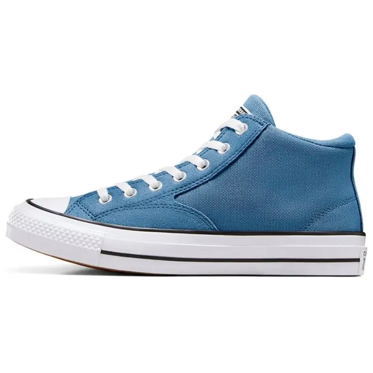Converse CHUCK TAYLOR Comfortable Abrasion Resistant Abrasion Resistant Mid top Canvas Shoes Unisex Blue