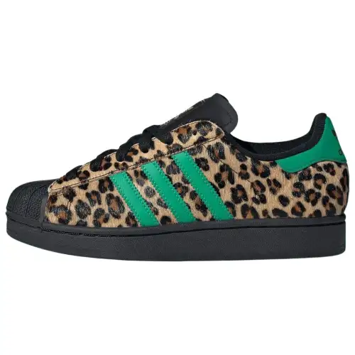 Superstar Wmns Adidas Originals 'Black Court Green Leopard' Women's