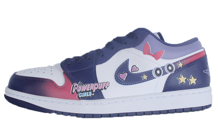 Jordan Air Jordan 1 Low top Vintage Basketball Shoes GS Purple