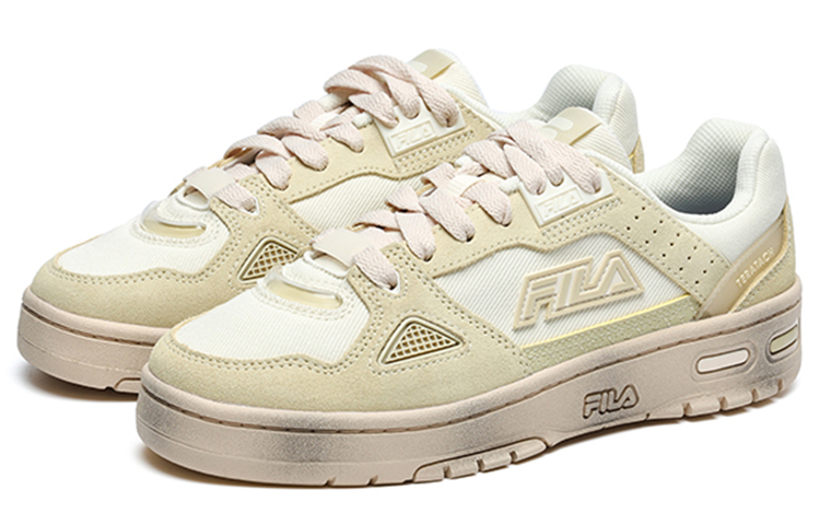FILA FUSION Teratach Low Textile, Synthetic Leather Low top Vintage Basketball Shoes Women’s Early Snow