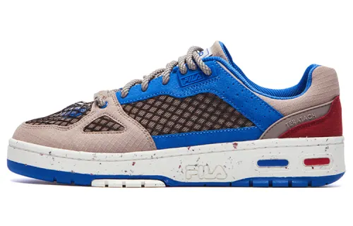 FILA FUSION Teratach Low X Marcelo Burlon Basketball Shoes 'Brown Blue'