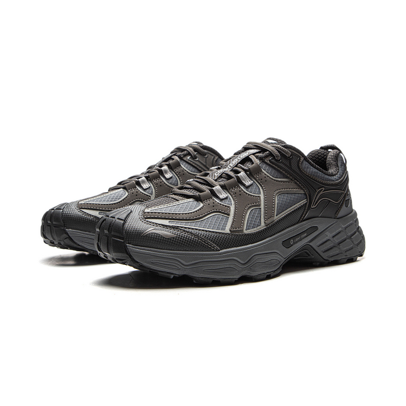Li Ning Outdoor CF Tracing, Forest Shadow Low top Hiking Shoes Unisex Obsidian Elegant Gray