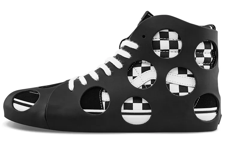Sk8 Vans-Hi Cage Vlt Lx 'Polka Dot Checkered - Black'
