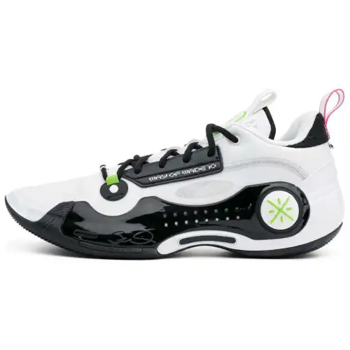 LiNing Wade's Way 10 Low Panda Style Comfortable and Versatile Non-Slip Wear-Resistant Support Low-top Basketball Shoes Men's White Black