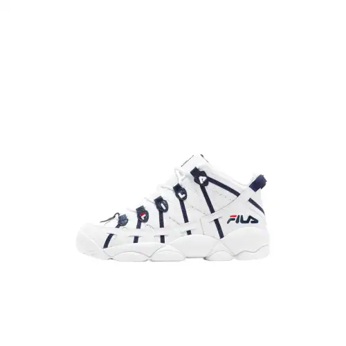 FILA Stackhouse Spaghetti Mid top Basketball Shoes Men's White