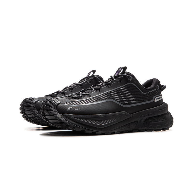 Li Ning Outdoor CF Tracing, Xingchuan TPU Low top Hiking Shoes Unisex Black
