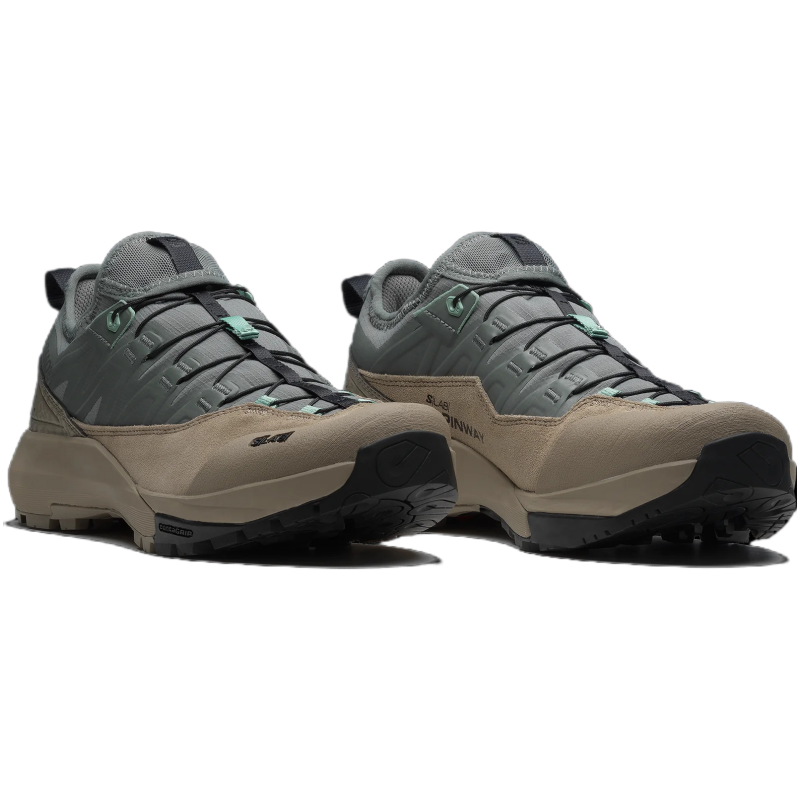 SALOMON Alpinway Slip Resistant Abrasion Resistant Low top Mountaineering Shoes Unisex Gray Brown