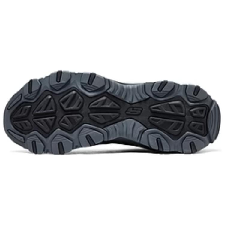 Skechers OUTDOOR MENS Comfortable And Breathable Support Rebound Mid top Mountaineering Shoes Men's Black Gray