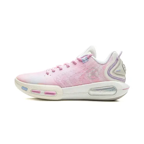 LiNing Wade Phantom 7 Dreamland Technology Lightweight Flexible Stable Support Wrapping Anti-torsion Low-top Basketball Shoes Men's Pink Purple