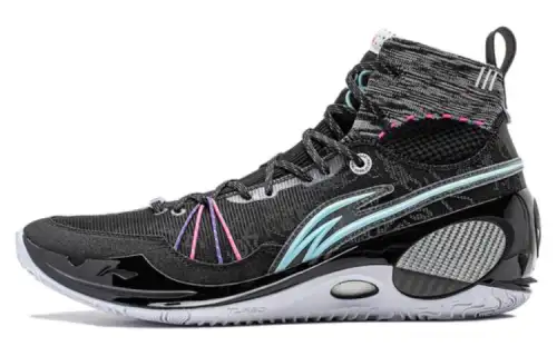 LiNing Wade 808 III Ultra V2 shock-absorbing anti-slip wear-resistant high-top basketball shoes men's purple black