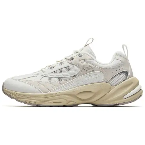 Anta Slip Resistant Abrasion Resistant Slip Resistant Abrasion Resistant Low top Hiking Shoes Men's White Gray