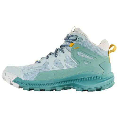 Oboz Footwear Katabatic Comfortable Round Toe Cushioning, Wear Resistant Mid top Hiking Shoes Women's Blue Green