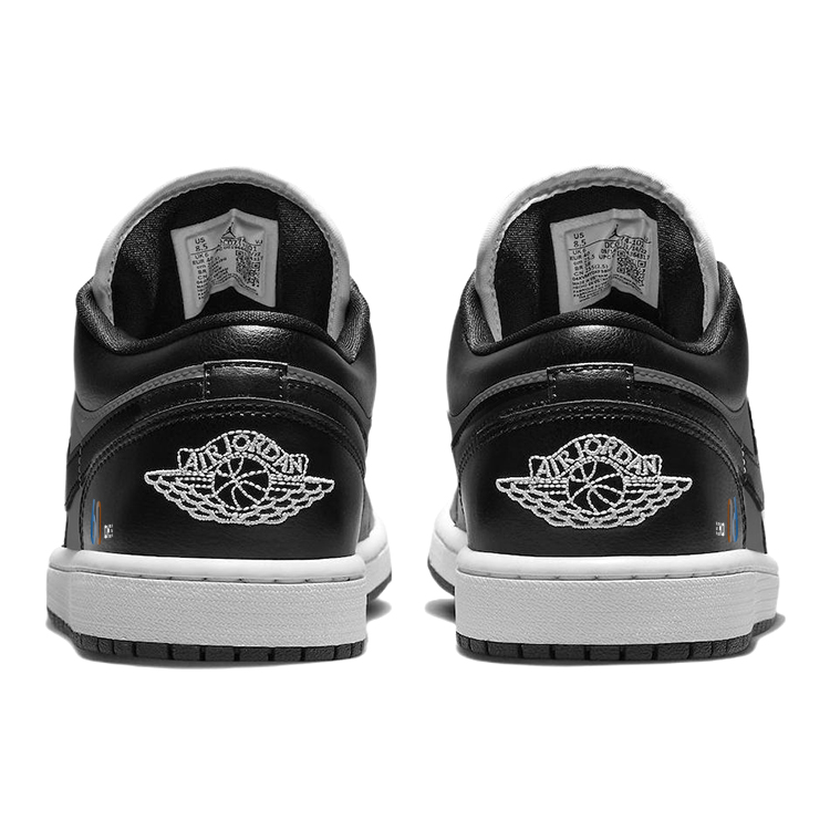 Jordan Air Jordan 1 Vintage Basketball Shoes Women’s Low Top Black/Gray