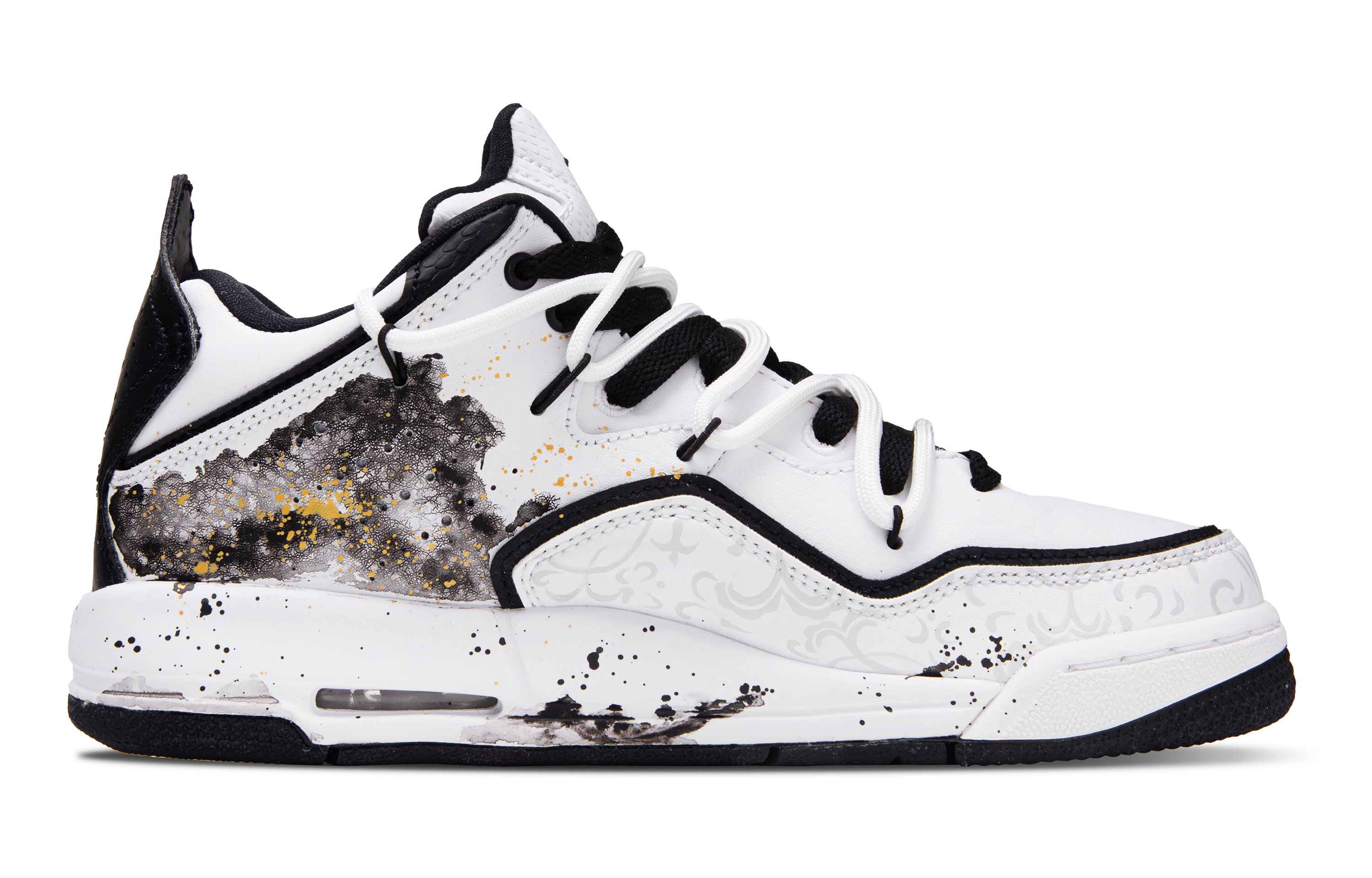 Jordan Courtside 23 Comfortable Synthetic Leather Mid top Basketball Shoes Unisex White