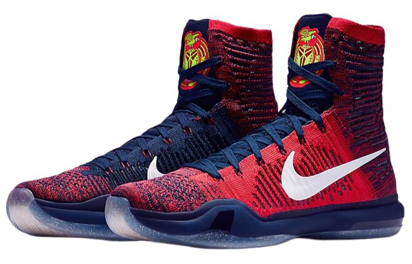 Мужские кроссовки Nike Kobe 10 Elite American OG (красные) — 大学红/白/黑曜石/亮红 — фото 4