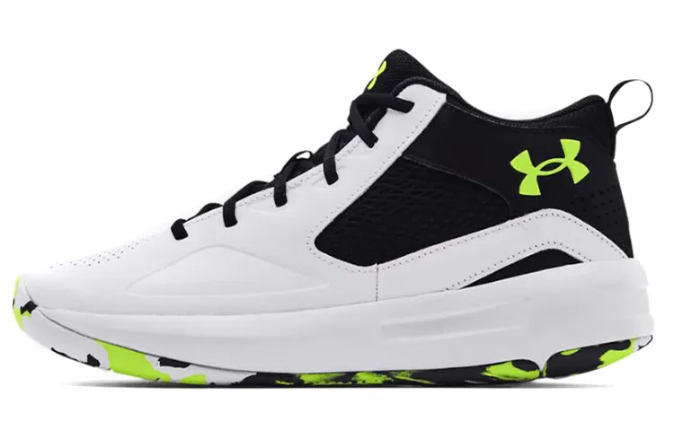 Under Armour Lockdown 5 Basketball Shoes 'White Black'