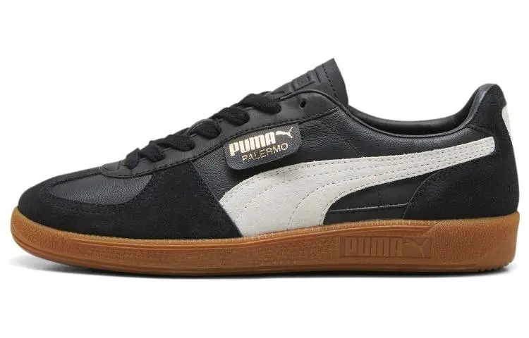PUMA Palermo Breathable Low top German Army Trainers Unisex Black White