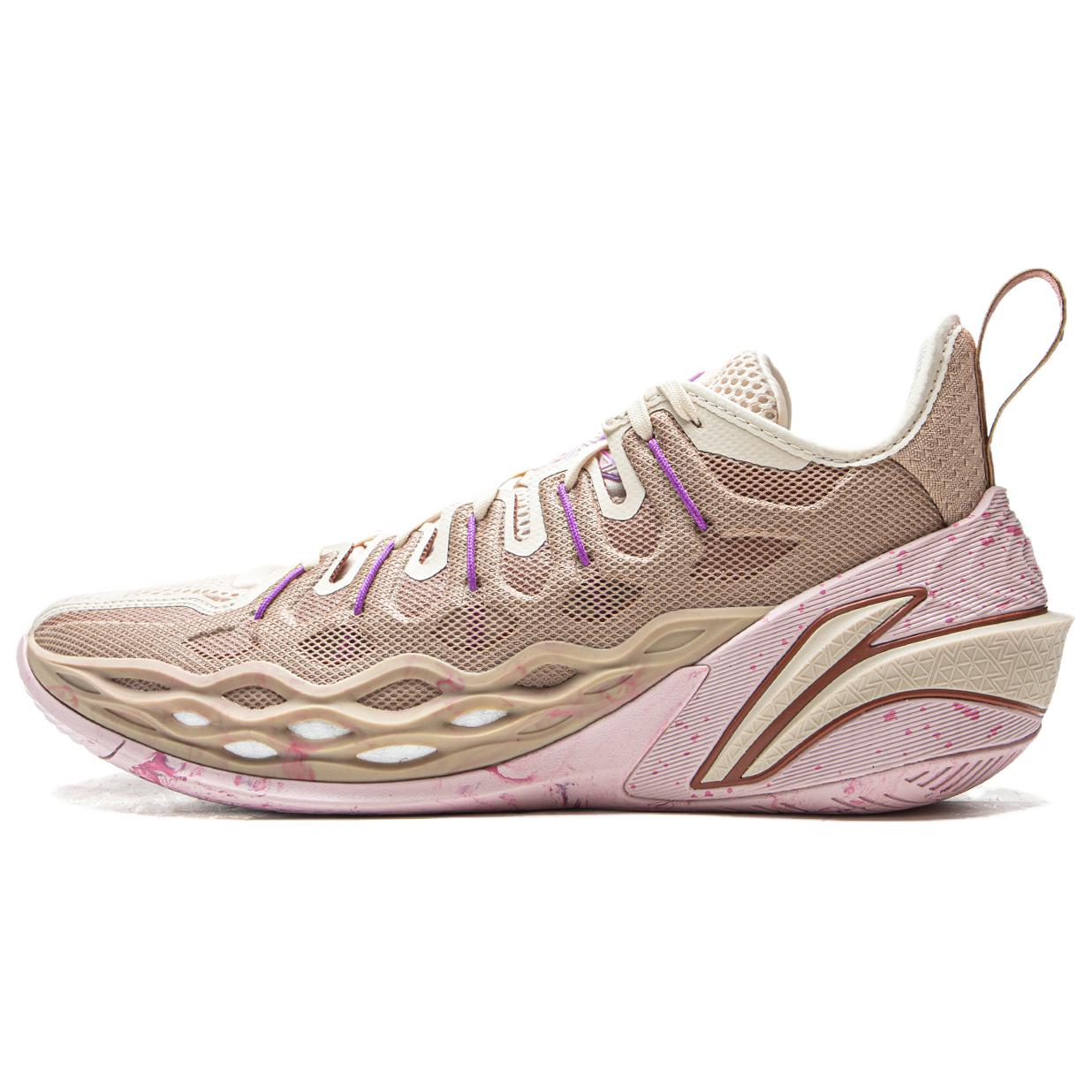 LiNing Li Ning Buckets Jb Jimmy Butler Soul Musician 䨻 Technology Polycore Power Stable Support Wrapping Comfort Shock Absorption Anti-Slip Waterproof Low-top Basketball Shoes Men's Gray Purple