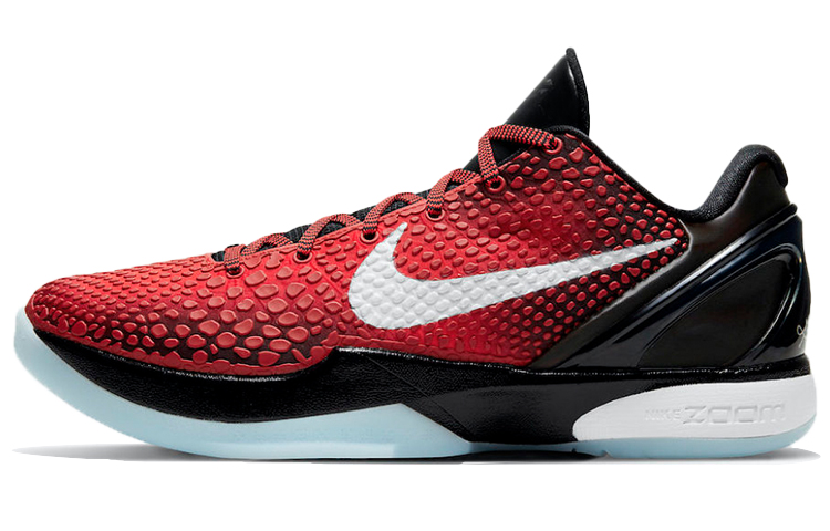 Nike Zoom Kobe 6 Protro \"All-Star\" Kobe 2021 Replica Low Top Practical Basketball Shoes Men and Women Same Model Black and Red