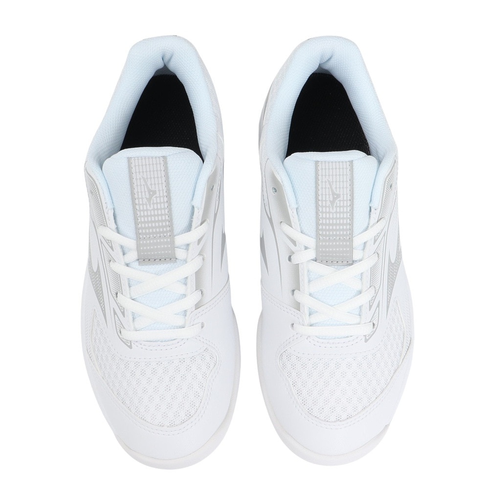 Mizuno Slip Resistant Abrasion Resistant Low top Training Shoes Unisex White Gray