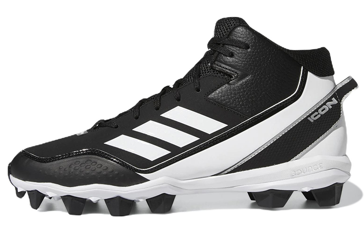 Adidas Icon 7 Mid Md Cleats 'Black White'
