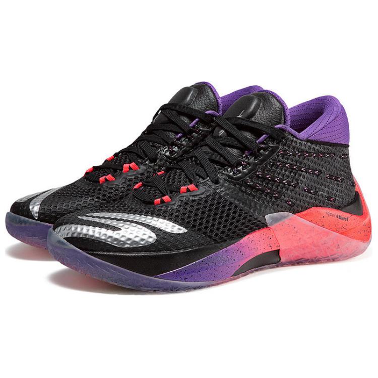 Skechers SKX Reign Abrasion Resistant Low top Basketball Shoes Men’s Black Purple Red