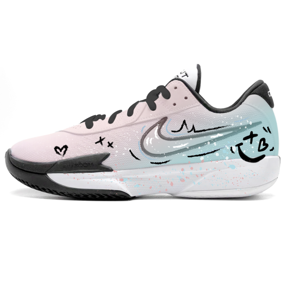 Nike Air Zoom G.T. Cut Academy Low top Basketball Shoes Unisex Pink
