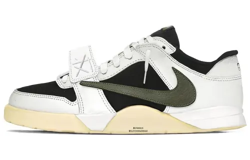 Jordan x Travis Scott Jumpman Jack Cut The Check SP Slip Resistant Low top Vintage Basketball Shoes Men's