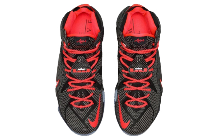 Мужские кроссовки Nike Lebron 12 Court Vision (черные) — фото 4