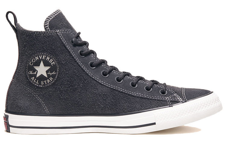 Кеды Converse Chuck Taylor All Star Suede High Top (черные) — Чёрный — фото 2